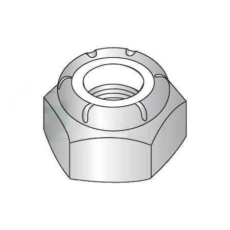 Newport Fasteners Nylon Insert Lock Nut, 1/2"-13, Steel, Zinc Plated, 500 PK NB305446B-500